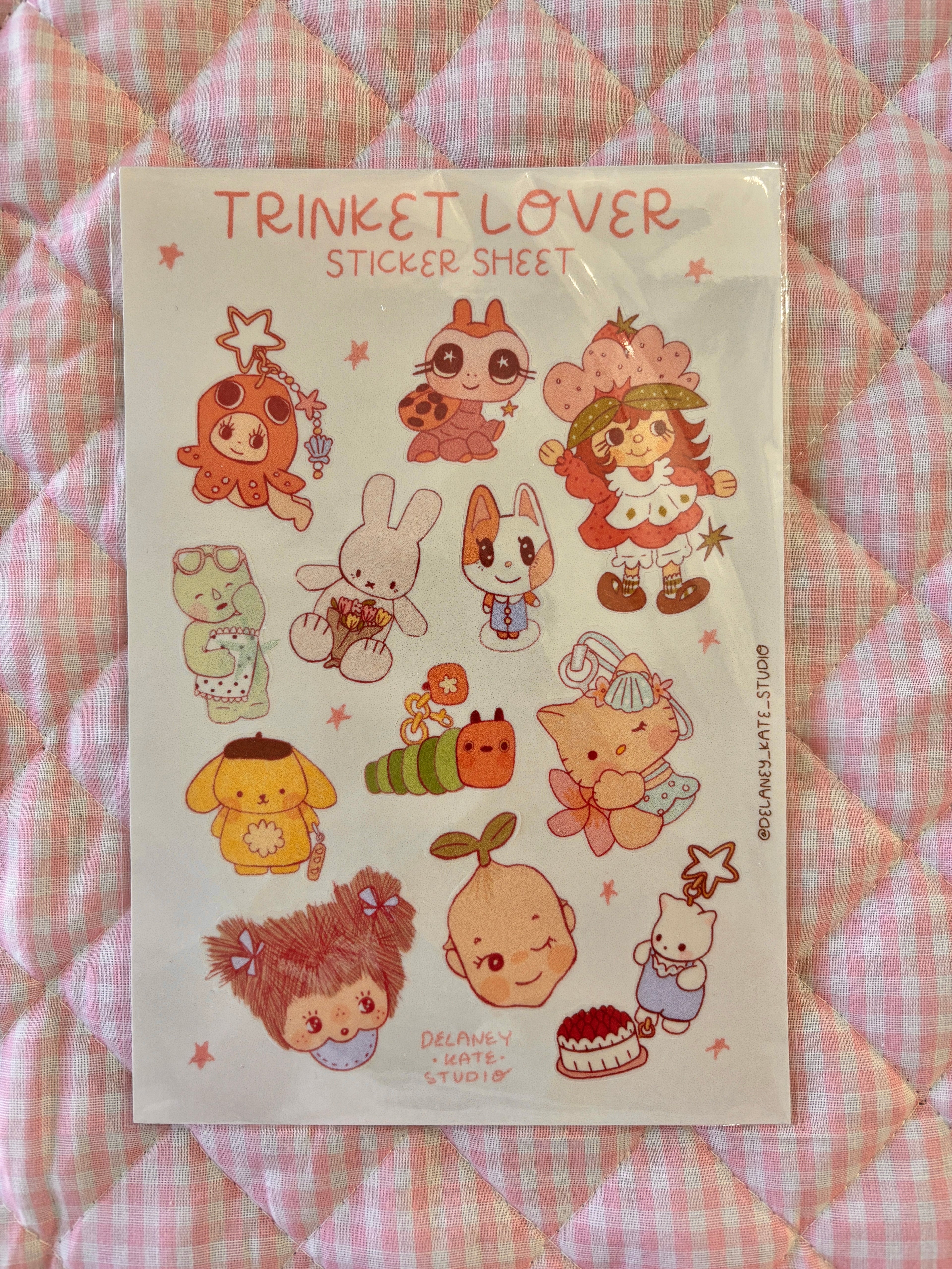 trinket lover sticker sheet