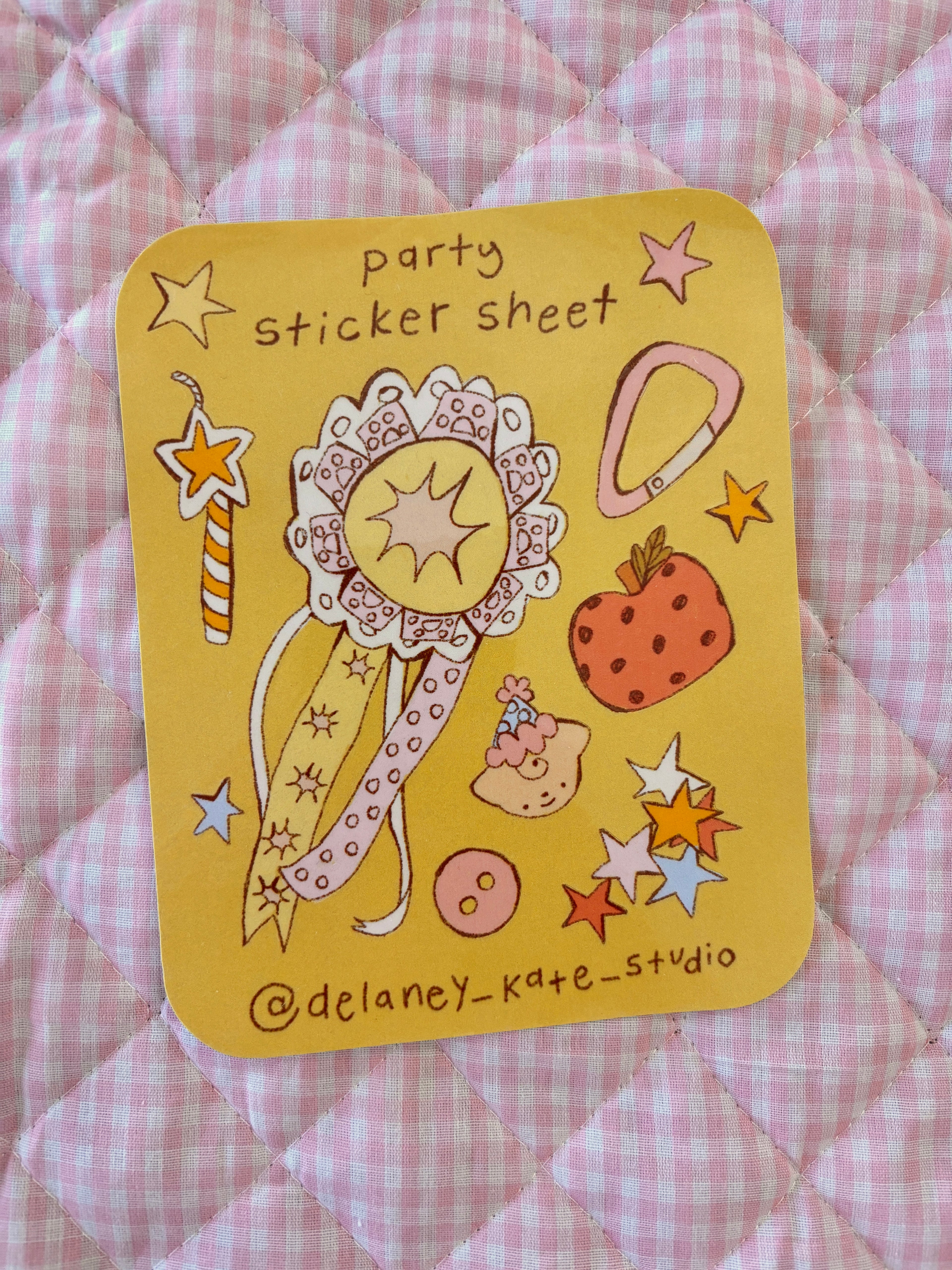 party sticker sheet