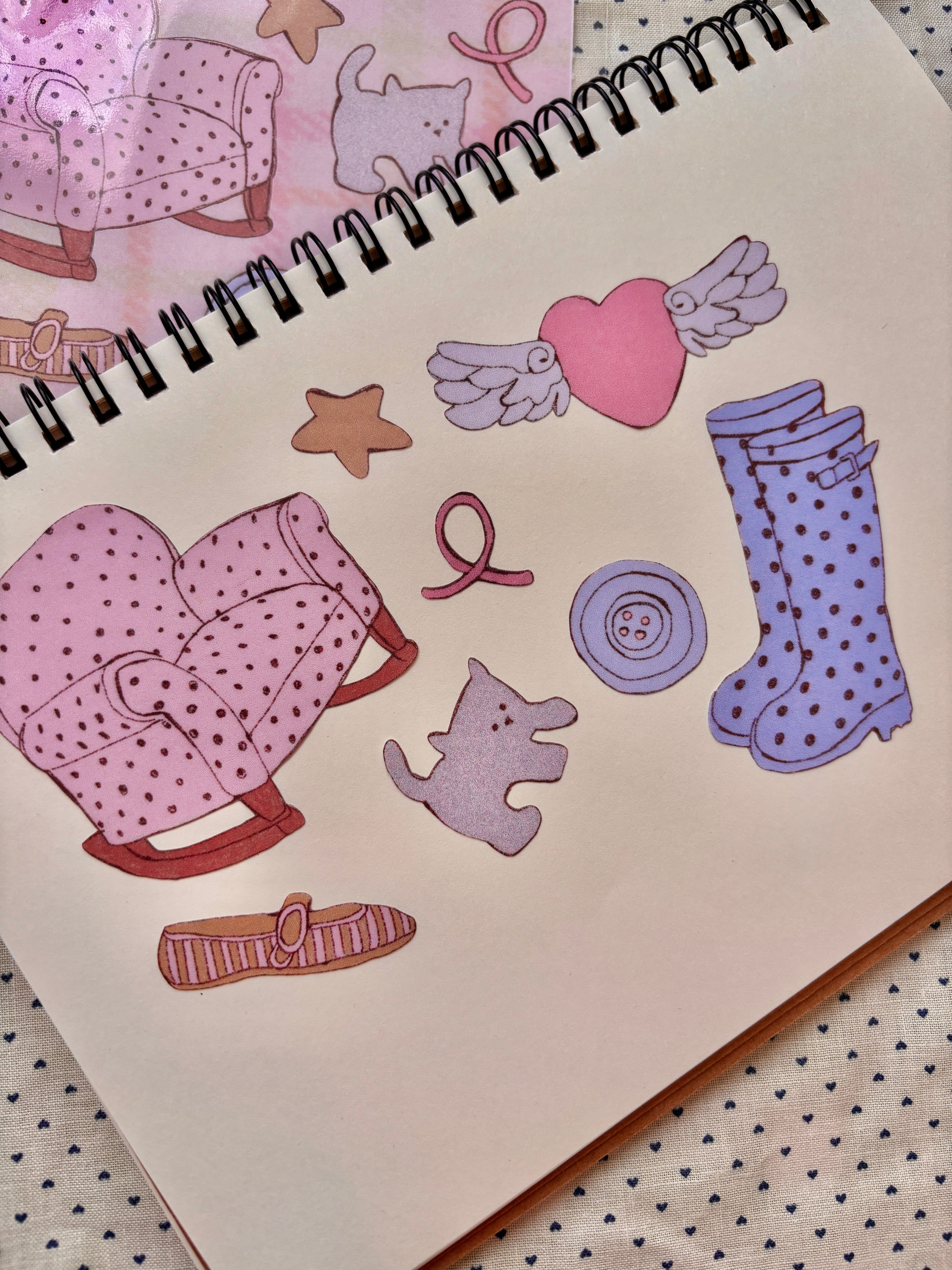 Sketch book entries vol. 1 sticker sheet