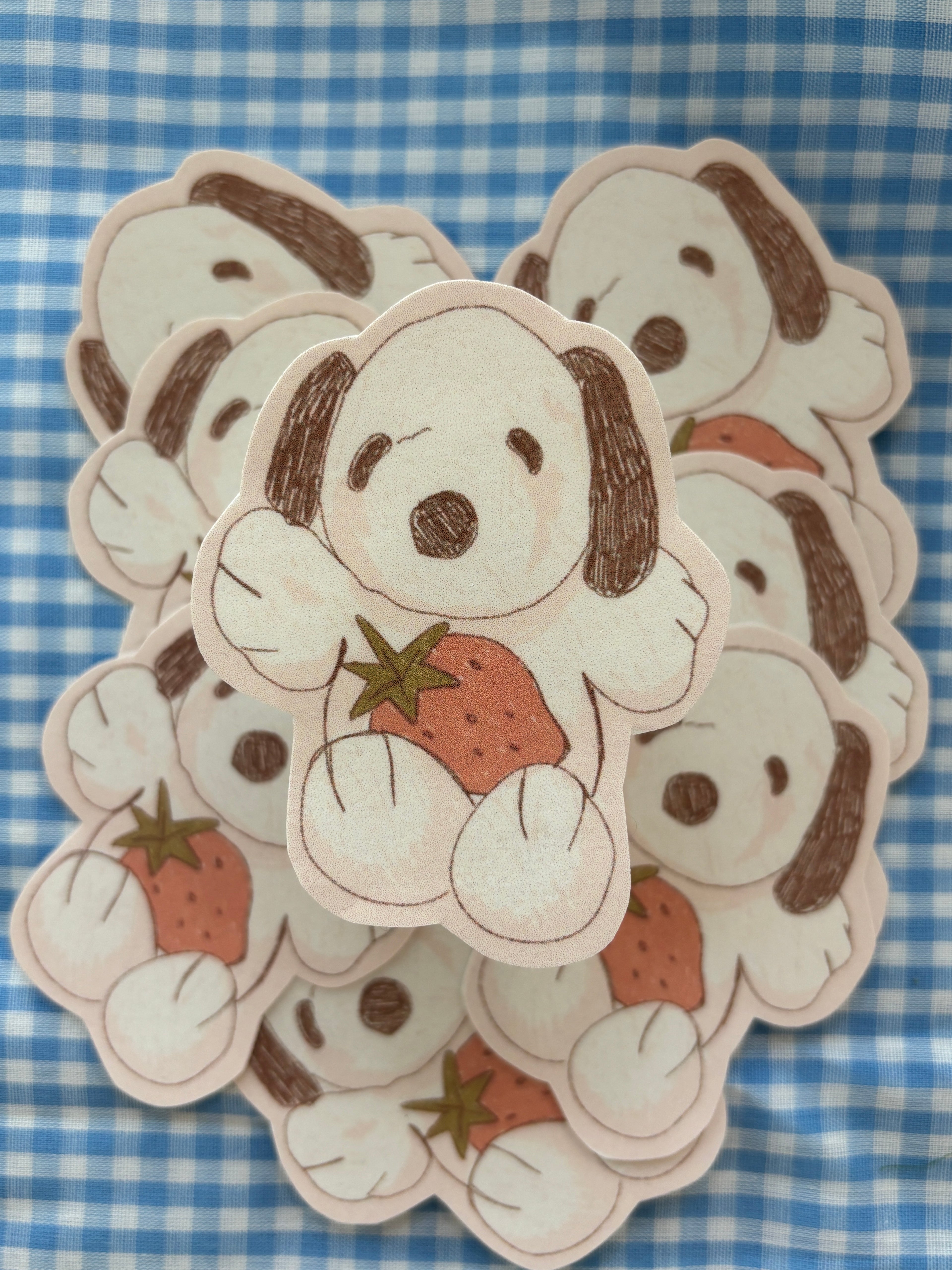 strawberry snoopy sticker