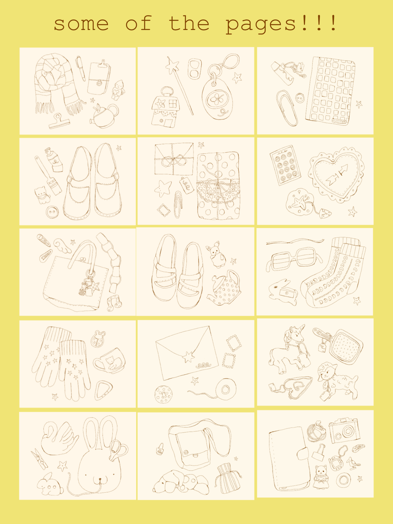 clutter the coloring book