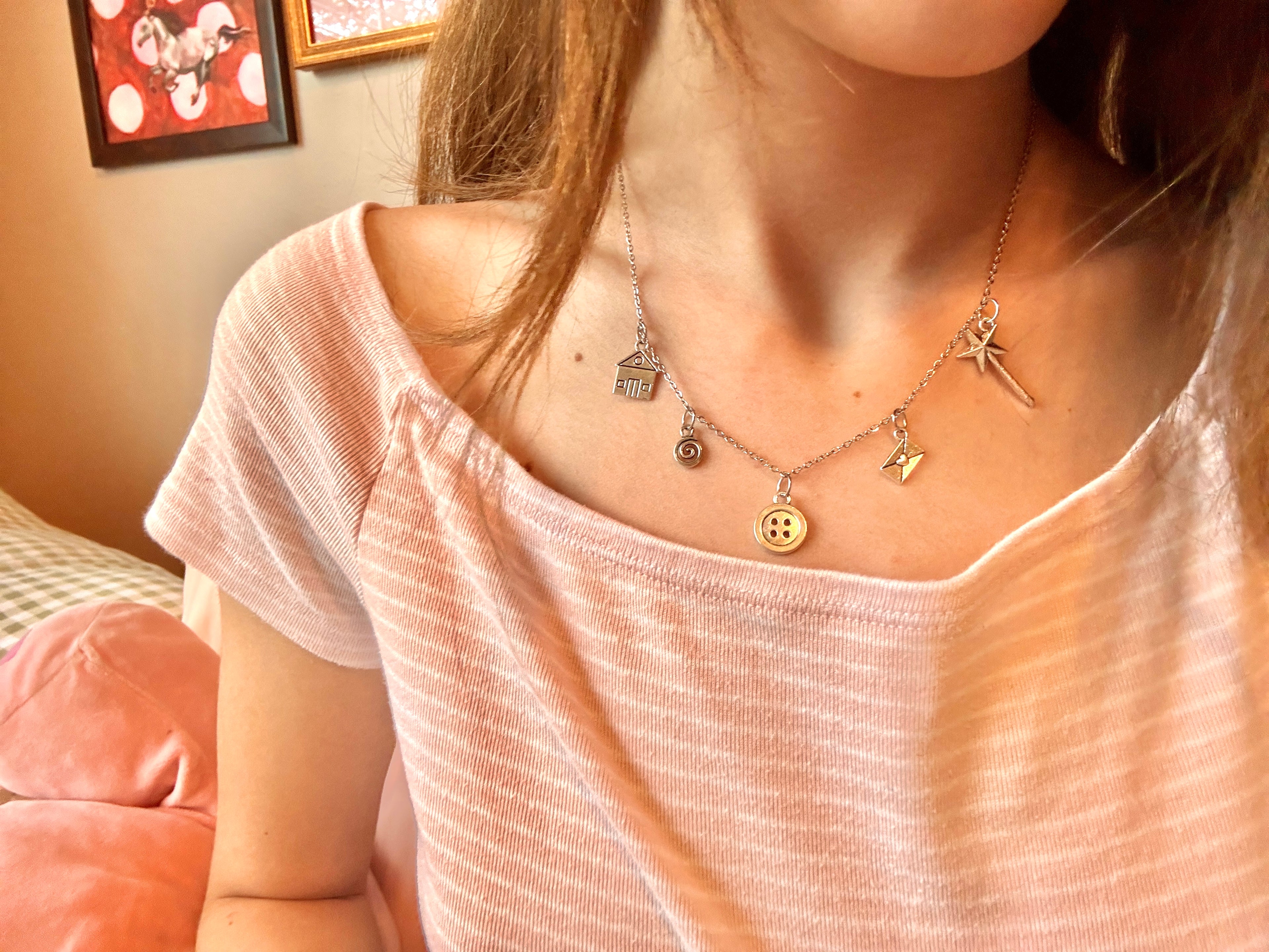 snail mail charm necklace