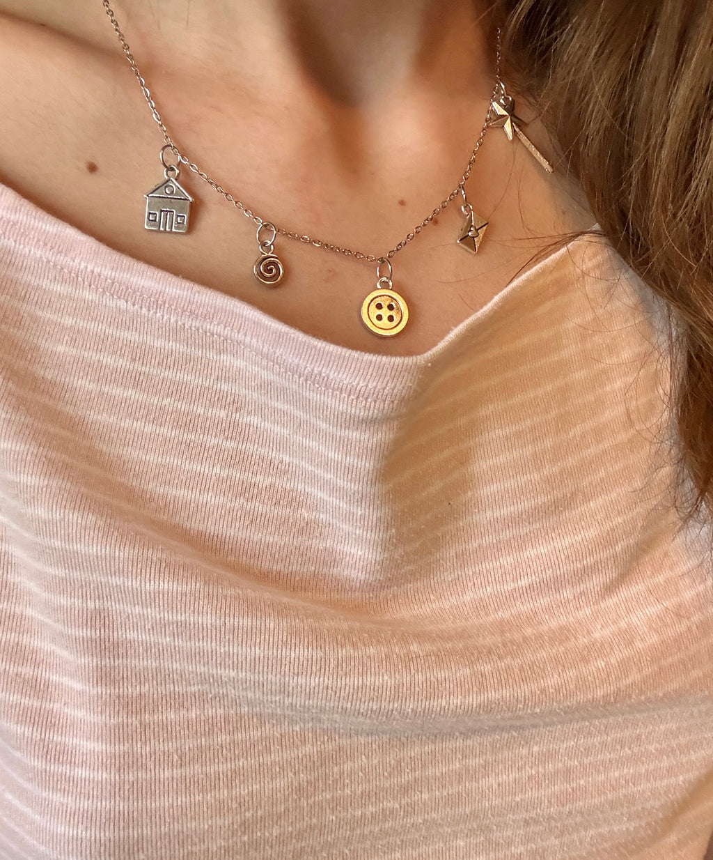 snail mail charm necklace